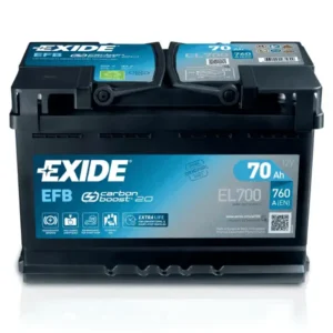Exide 12 V 70 Ah Efb 760 A(EN) El700 Start-Stop Akü