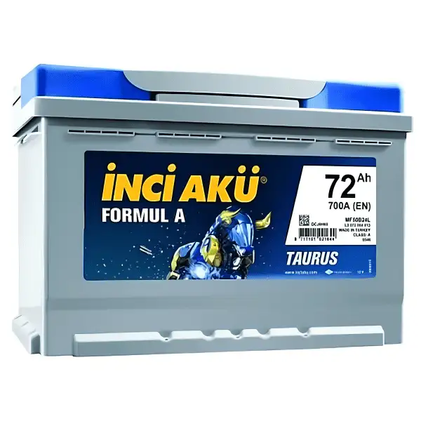 İnci Formul A Taurus 12 V 72 Ah 700 CCA EN Akü
