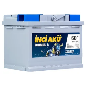İnci Formul A Taurus 12 V 60 Ah 540 CCA Akü